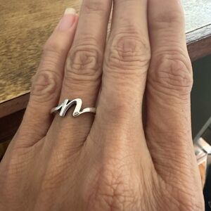 James Avery Silver 'N’ Initial Ring